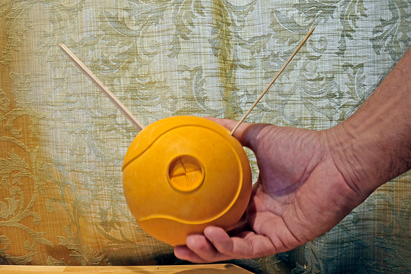 ball with two sticks added