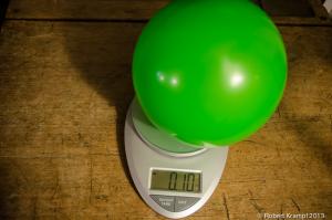 Balloon on scales Balloon on scales